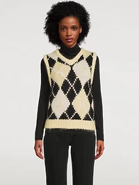 Simones Argyle Sweater Vest