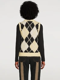 Simones Argyle Sweater Vest