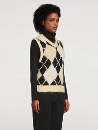 Simones Argyle Sweater Vest