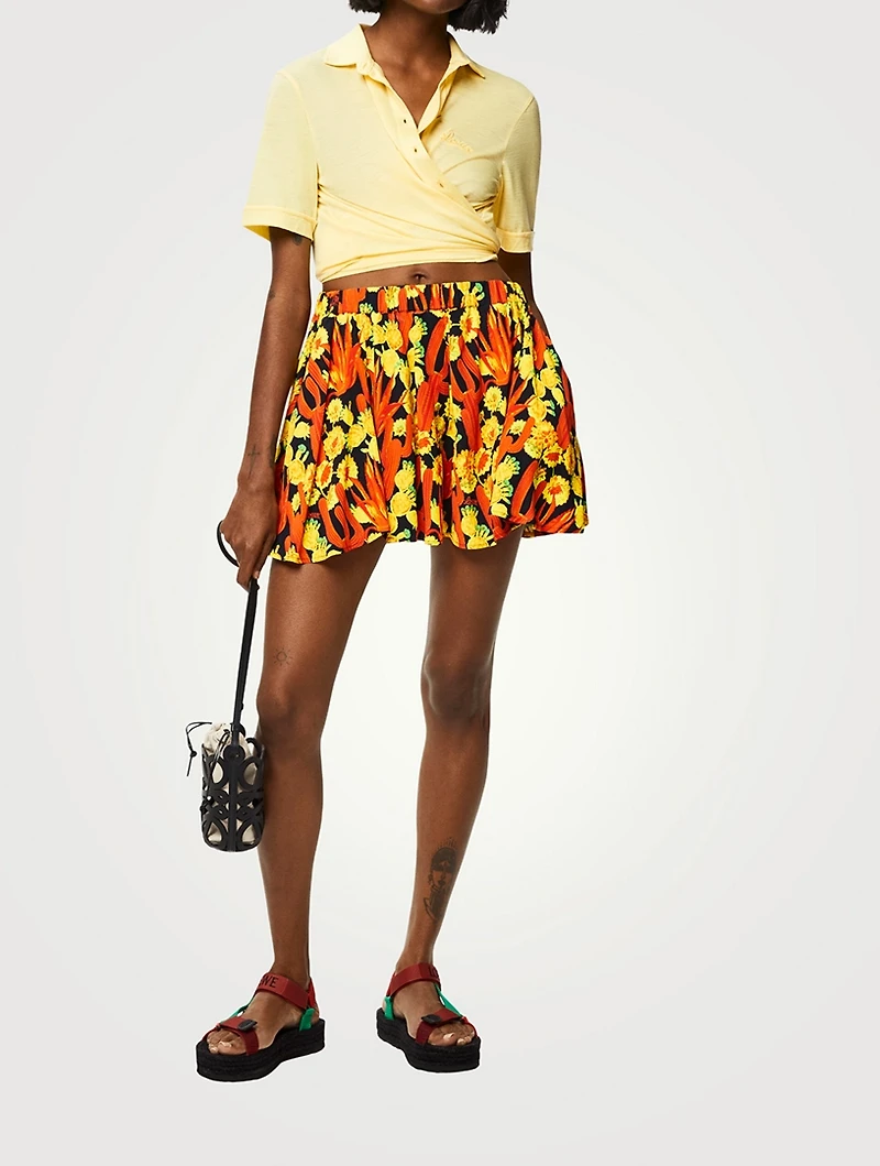 Paula's Ibiza Flared Shorts Cactus Print
