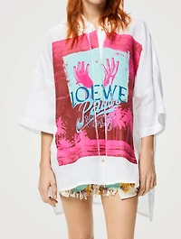 Paula's Ibiza Linen Hooded Shirt