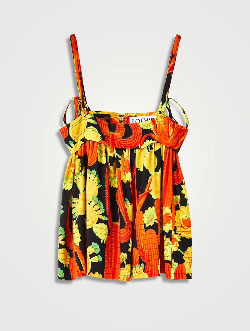 Paula's Ibiza Sleeveless Top Cactus Print