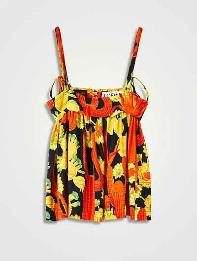 Paula's Ibiza Sleeveless Top Cactus Print