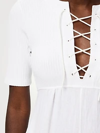 Paula's Ibiza Lace-Up Dress