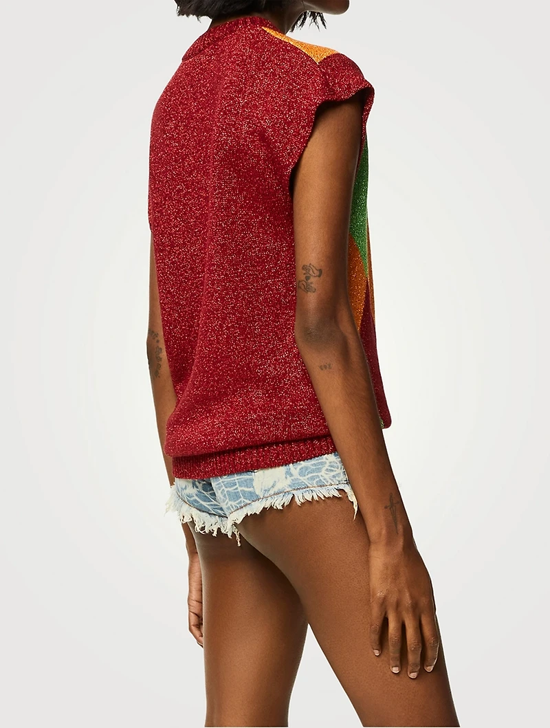 Paula's Ibiza Anagram Lurex Vest