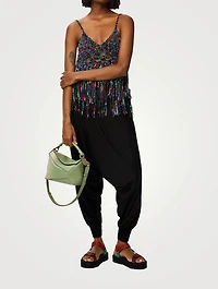 Paula's Ibiza Sleeveless Fringed Top