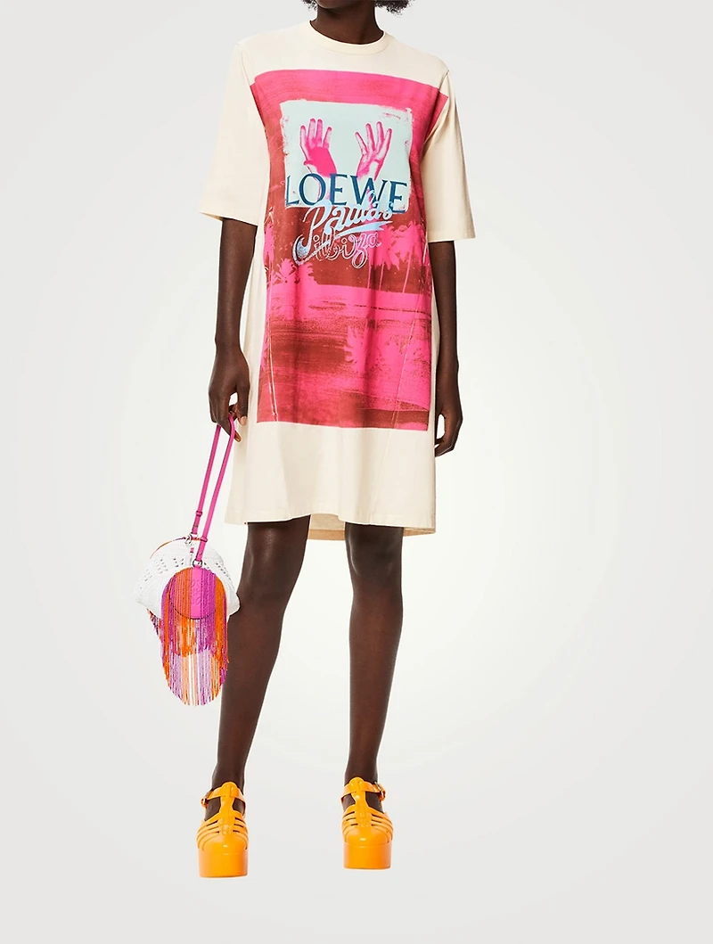 Paula's Ibiza Palm T-Shirt Dress