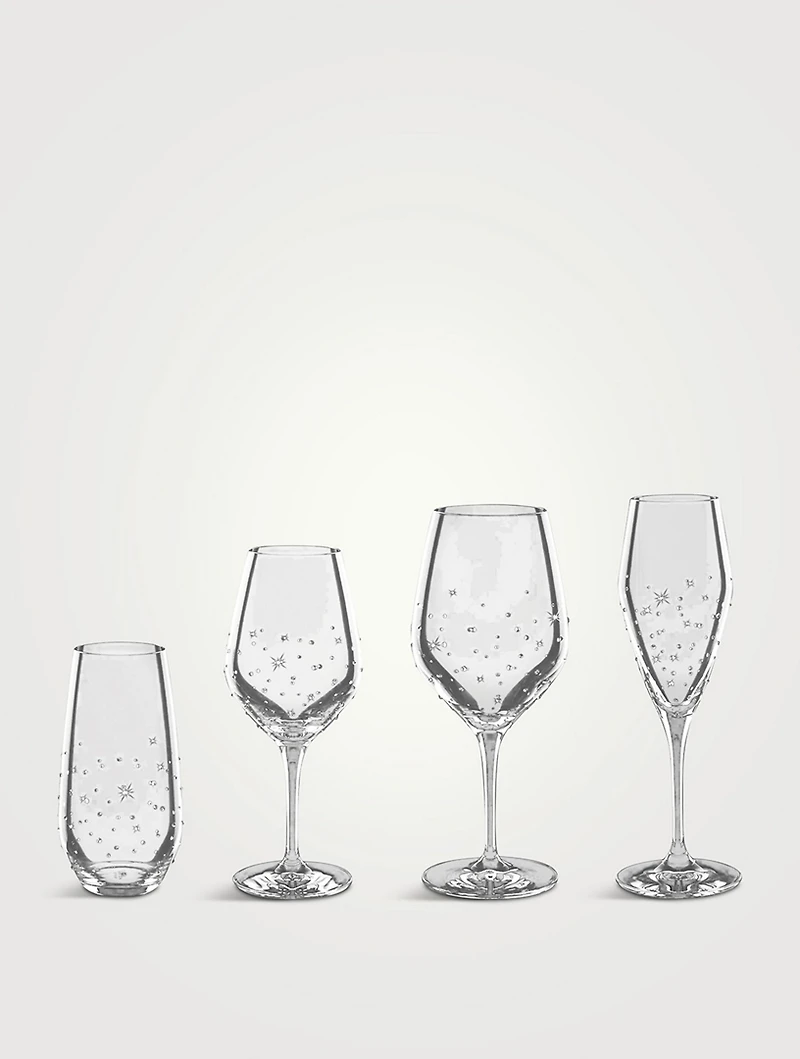 Mixed Glasses With Swarovski Crystals - Set Of 4