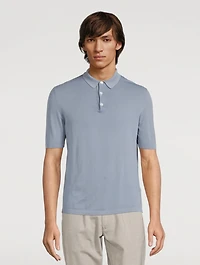 Three-Button Polo Shirt