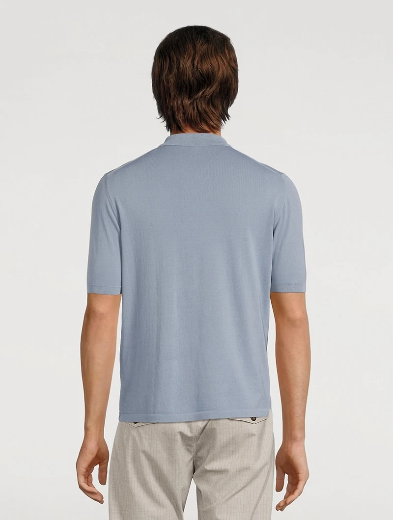 Three-Button Polo Shirt