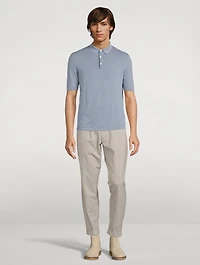 Three-Button Polo Shirt