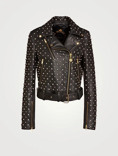 Ruby Leather Moto Jacket