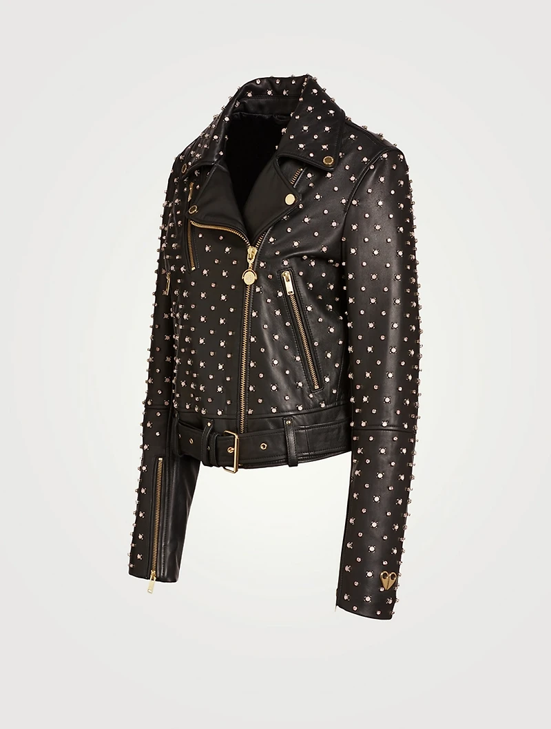 Ruby Leather Moto Jacket