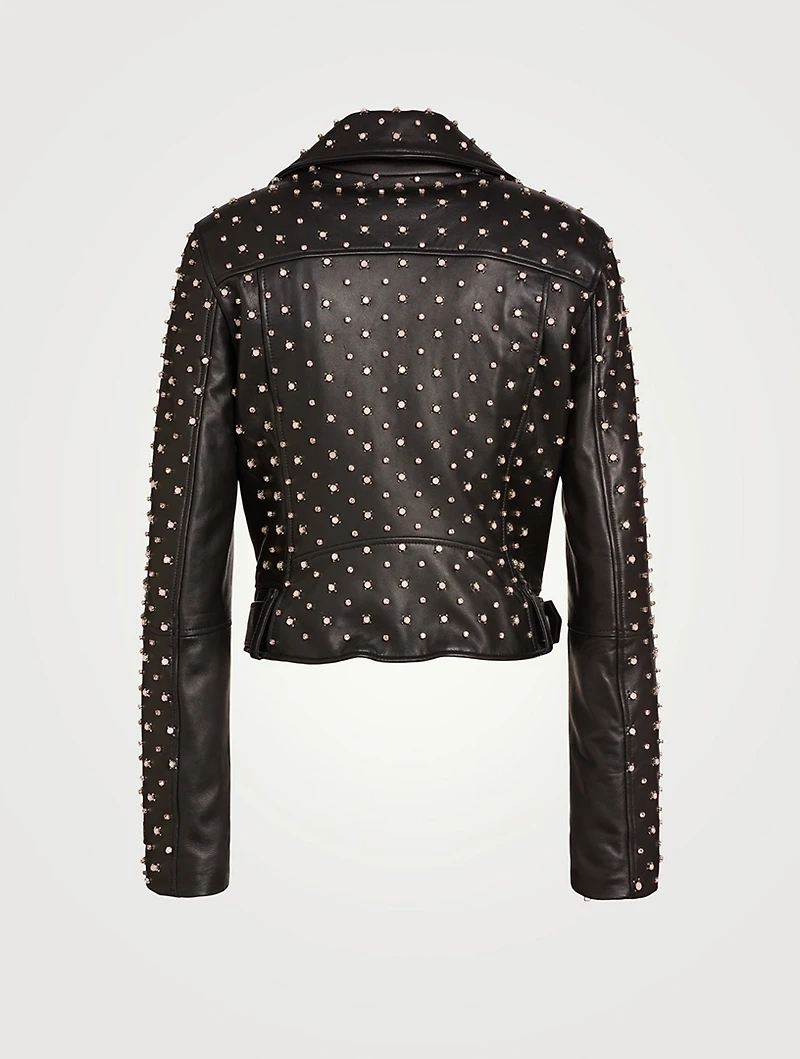 Ruby Leather Moto Jacket