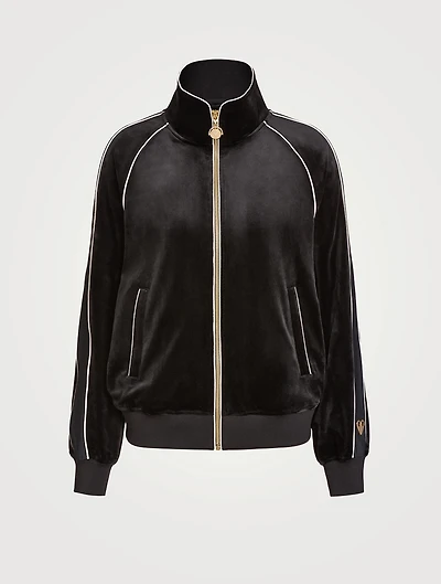 Sarah Velvet Zip Sweatshirt