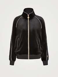 Sarah Velvet Zip Sweatshirt