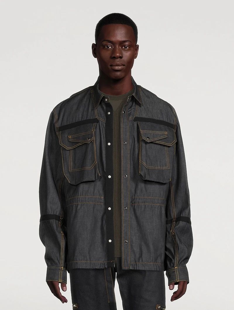 Patch-Pocket Denim Jacket