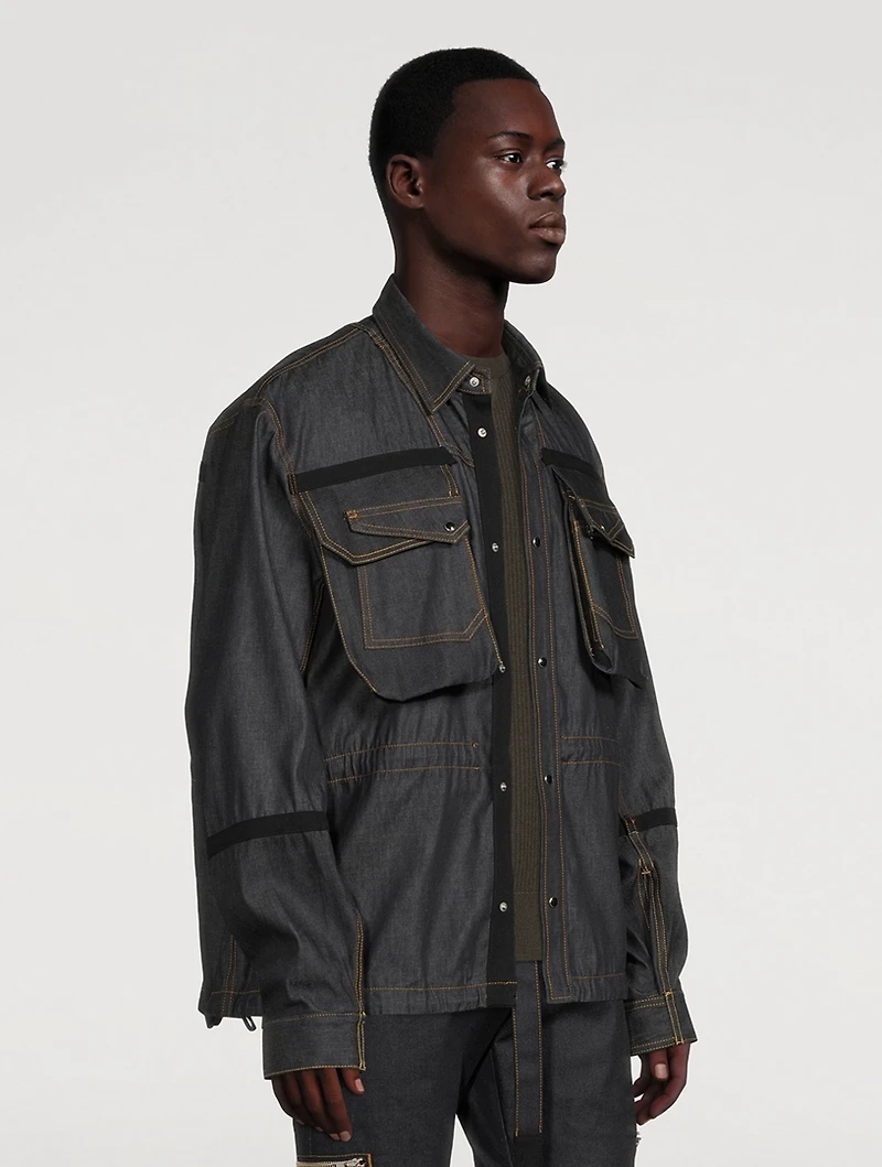 Patch-Pocket Denim Jacket