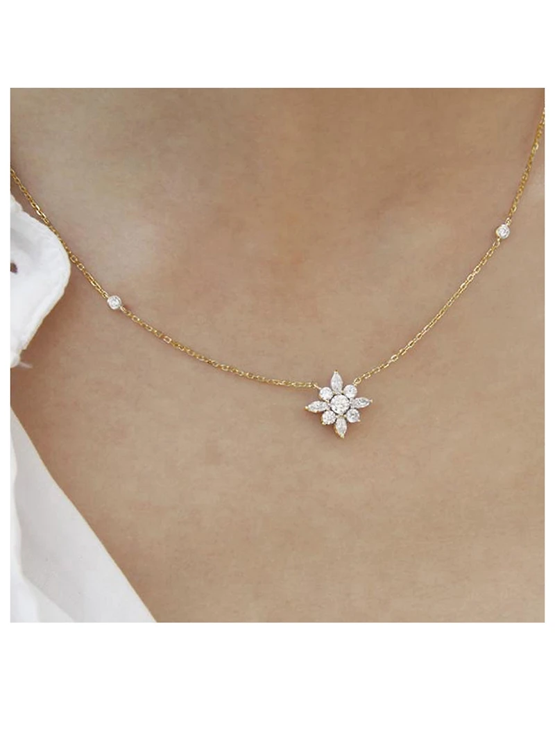 Camelia 18K Gold Vermeil Necklace