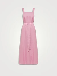Mustique Organic Linen Apron Dress