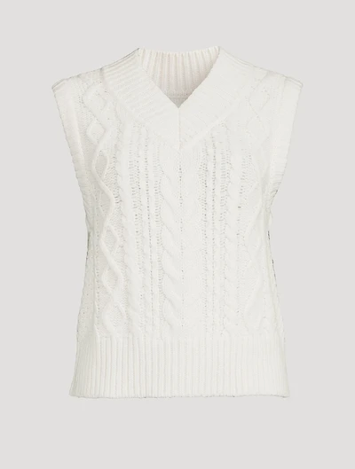 Kaya Cable-Knit Sweater Vest