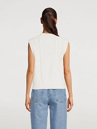 Kaya Cable-Knit Sweater Vest
