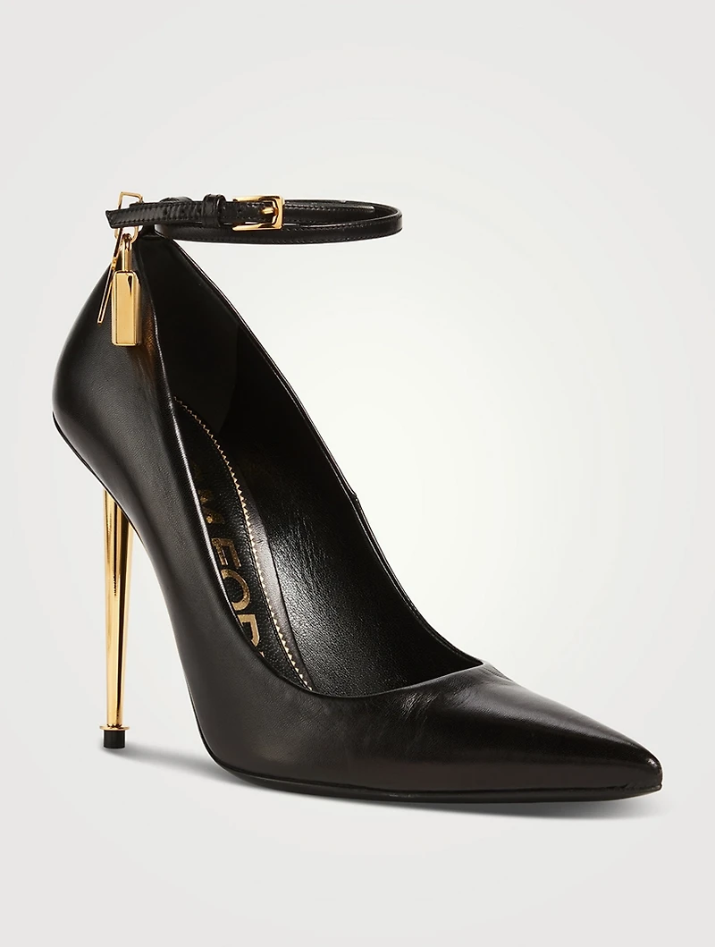 Leather Pumps With Padlock