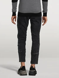 Side Strap Tapered Jeans