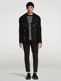 Side Strap Tapered Jeans
