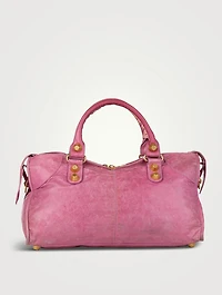 Pre-Loved Motocross Part Time Giant 21 Leather Satchel