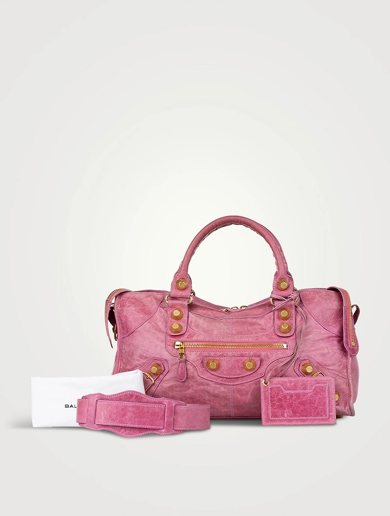 Pre-Loved Motocross Part Time Giant 21 Leather Satchel