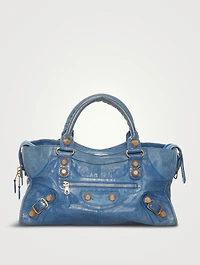 Pre-Loved Motocross Part Time Giant 21 Leather Satchel