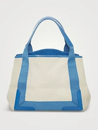 Pre-Loved Small Cabas Canvas Tote Bag