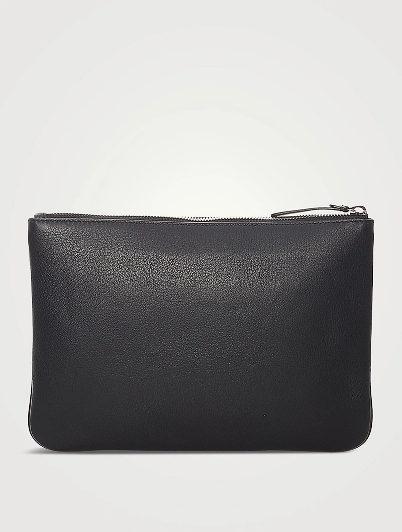 Pre-Loved Political Campaign Leather Clutch