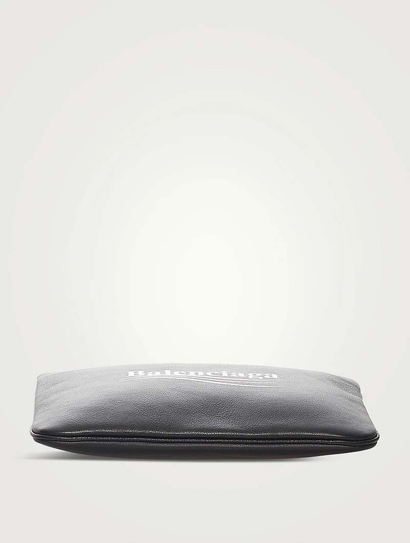 Pre-Loved Political Campaign Leather Clutch