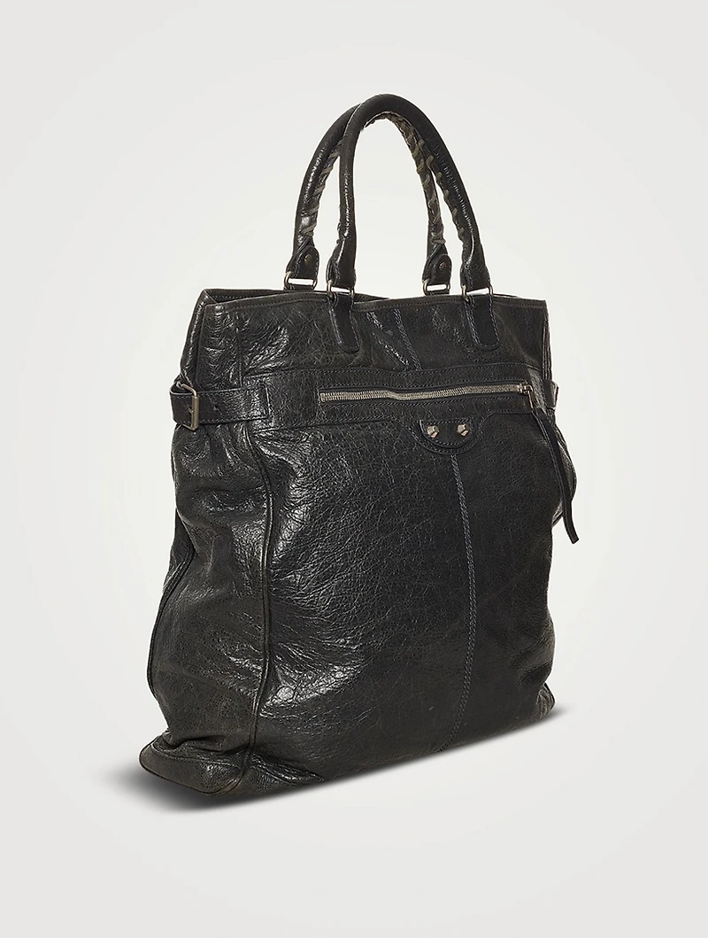Pre-Loved Motocross Leather Tote Bag