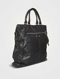 Pre-Loved Motocross Leather Tote Bag