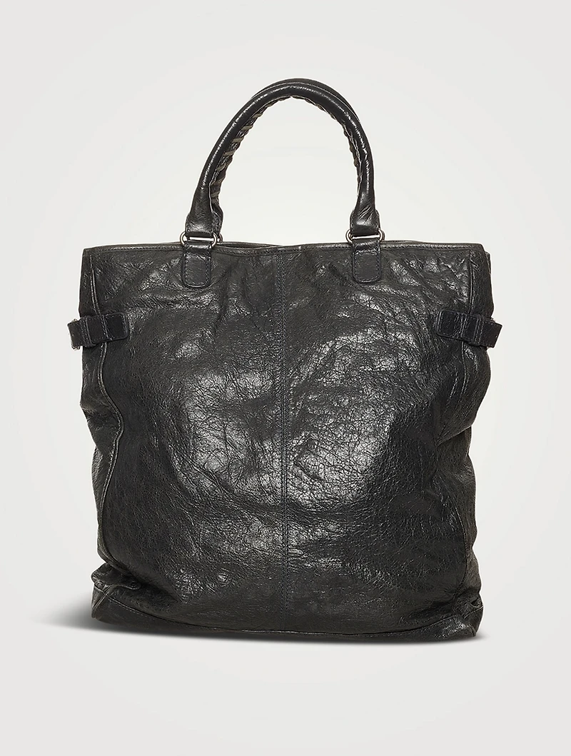 Pre-Loved Motocross Leather Tote Bag