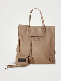 Pre-Loved Papier A5 Leather Tote Bag