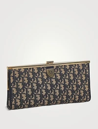 Pre-Loved Dior Oblique Canvas Clutch