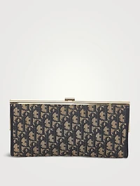 Pre-Loved Dior Oblique Canvas Clutch