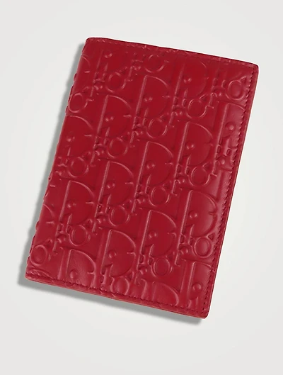 Pre-Loved Dior Oblique Leather Passport Cover