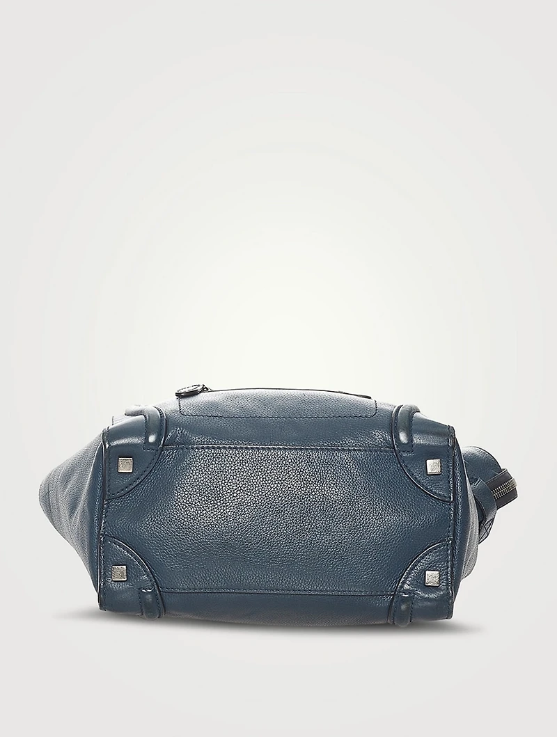 Pre-Loved Luggage Leather Tote Bag
