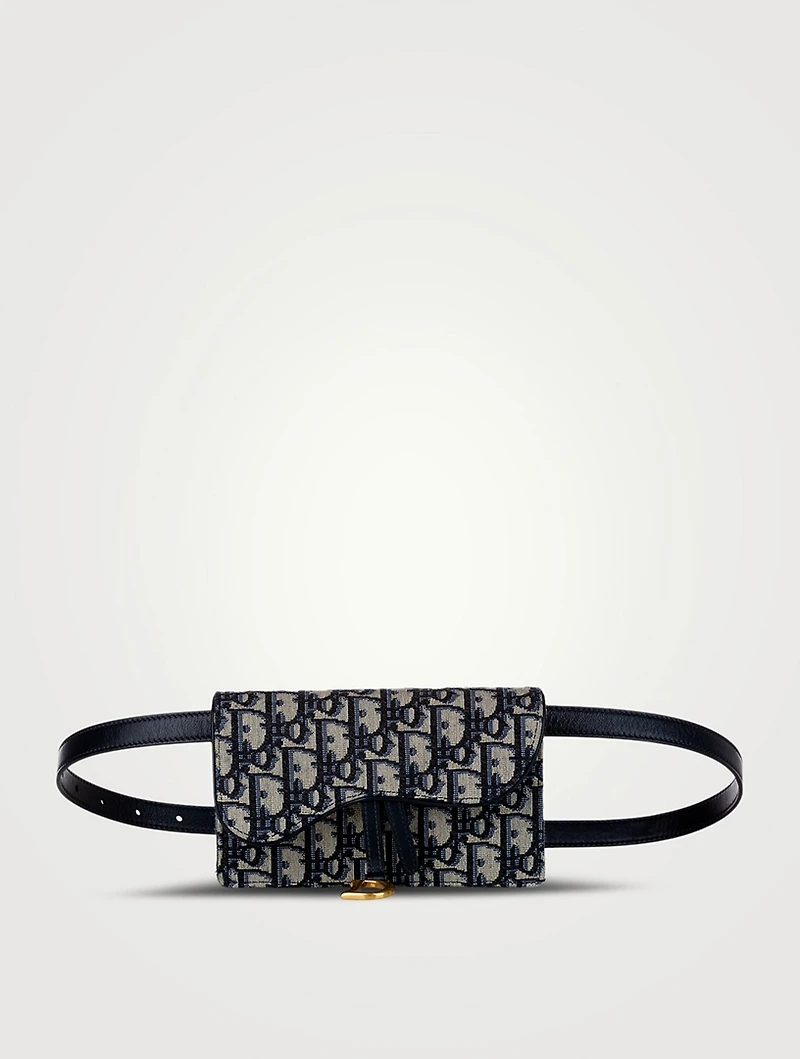 Pre-Loved Dior Oblique Saddle Belt Bag