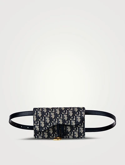 Pre-Loved Dior Oblique Saddle Belt Bag