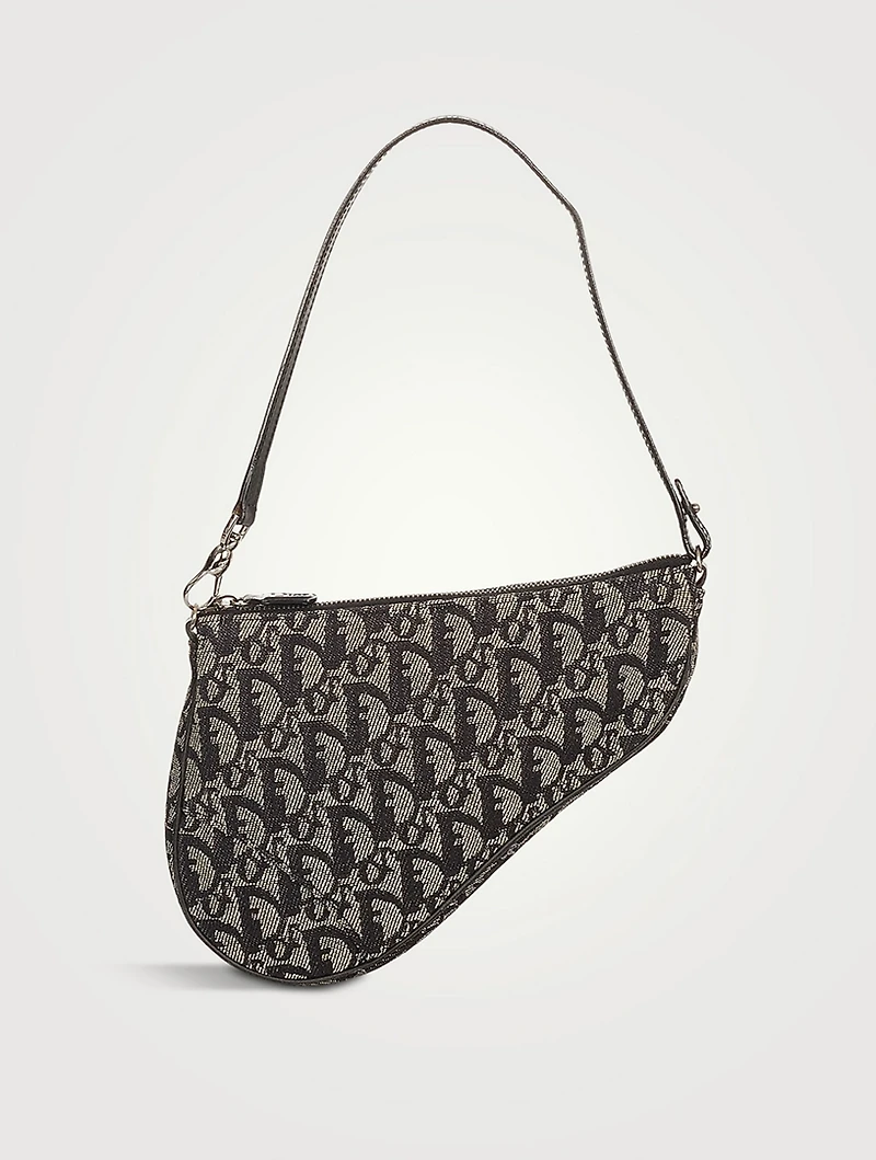 Pre-Loved Mini Dior Oblique Saddle Bag