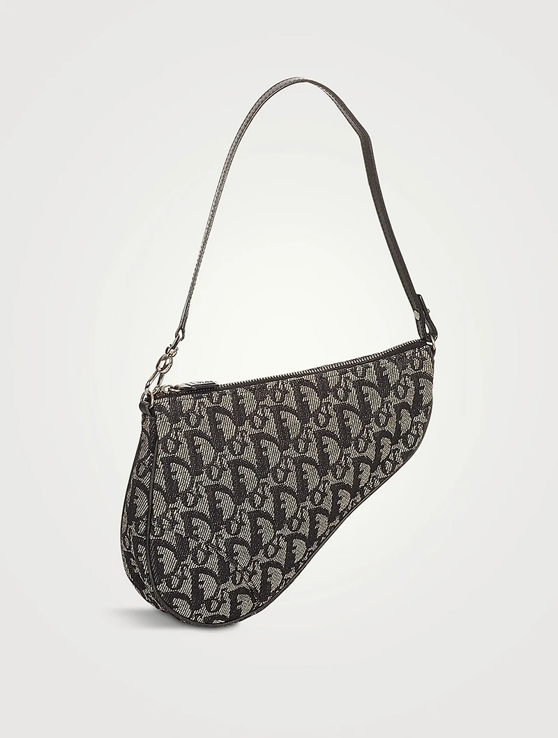 Pre-Loved Mini Dior Oblique Saddle Bag