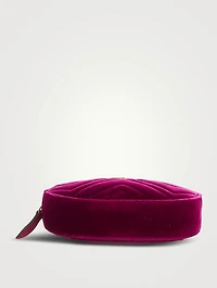 Pre-Loved GG Marmont Matelassé Velvet Belt Bag