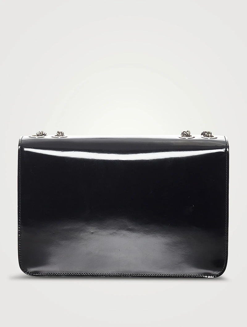 Pre-Loved Interlocking G Patent Leather Shoulder Bag