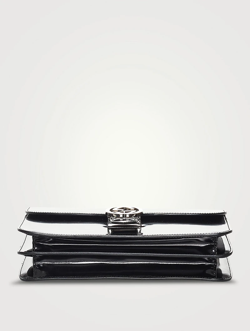 Pre-Loved Interlocking G Patent Leather Shoulder Bag